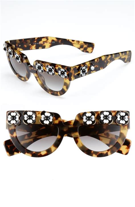 prada irregular flowers sunglasses|Prada.